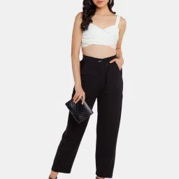 Zink London Black High Rise Pants image 4