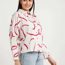 Zink London White Printed Shirt image 3