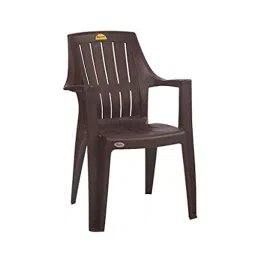 Supreme Turbo Spine Care Plastic Armchair (Brown, Set of 4) image 3