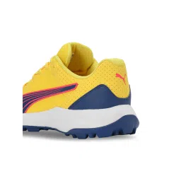 Puma 24 FH Rubber Unisex Yellow Cricket Shoes image 3