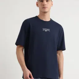 Reebok Navy Regular Fit Printed Sports T-Shirt-picture-47
