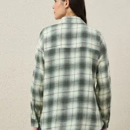 CHIMPAAANZEE Green & Beige Long Sleeves Shirt image 2