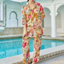 CORSICA Printed Shirt & Trousers Co-Ord Set image 3