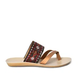 Aurelia Women's Bronze Toe Ring Sandals-image-13