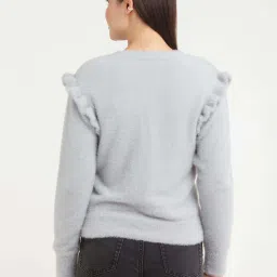 Zink London Grey Regular Fit Sweater image 2