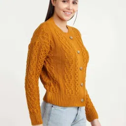 Zink London Mustard Regular Fit Sweater image 3