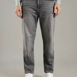 Tommy Hilfiger Charcoal Grey Cotton Slim Fit Jeans-picture-14