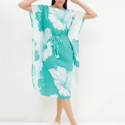 Sweet Dreams Green Floral Printed Nighty-picture-14
