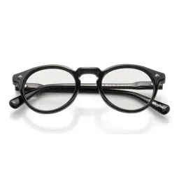 Shisen Fox Black Round Unisex Eye Frames image 4