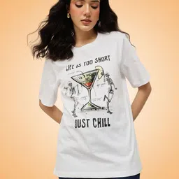 Espresso Women Printed Pure Cotton T-shirt-picture-34