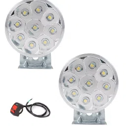 AllExtreme EX9SFS2 9 LED Round Fog Light 76.2 mm (3 Inch)es Off Road Driving Lamp with Handlebar Switch for Motorcycle, Car and Bikes (9W, White Light, 2 Pcs)-picture-26