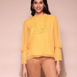 Label Ritu Kumar Mustard Top-picture-33