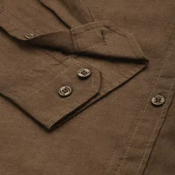 Roadster Men Premium Linen Cotton Casual Shirt image 3