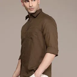 Roadster Men Premium Linen Cotton Casual Shirt image 4