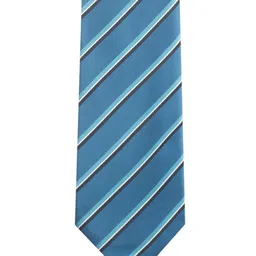 The Tie Hub Men Striped Microfiber Broad Tie image 3