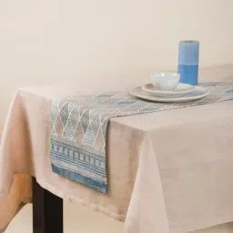 Fabindia Multicolor Cotton 100 TC 322 GSM Earth Files Small Table Runner-image-35