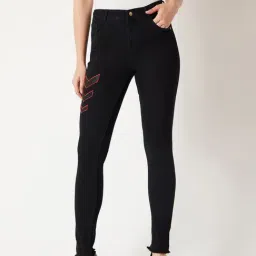 Miss Chase Black Slim Fit Jeans-image-10