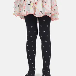 NEXT2SKIN Star Print Stockings - Black-image-96