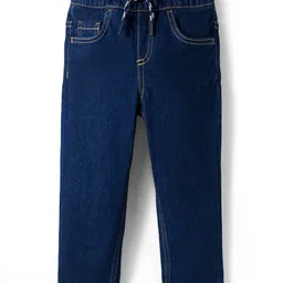 UCB Cotton Woven Full Length Solid Colour Jeans - Blue-picture-28