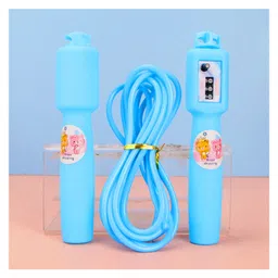 SYGA Children's Fitness Jump Rope Electronic Counting Skip Rope 3.0 Meter Rope Sponge Anti Slip Handle for Kids - Blue image 2