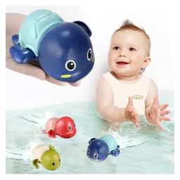 OPINA Swimming Turtle Wind Up Bath Toys Pack of 3 - (Color May Vary) image 2