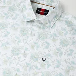 Allen Solly Men Slim Fit Floral Printed Spread Collar Cotton Casual Shirt image 4