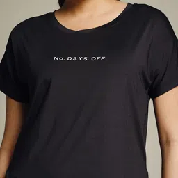 MKH Typography Printed Drop-Shoulder Sleeves Dri-FIT Relaxed Fit T-shirt image 3