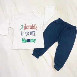 Fareto Unisex Kids Printed T-shirt with Pyjamas image 4