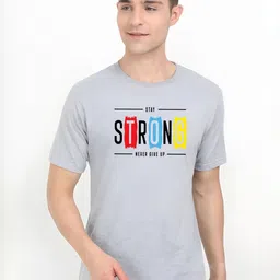 SZN Men Typography Printed Regular Fit Round Neck Short Sleeves T-shirt-picture-21