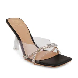 Moda-X Women's Black Ethnic Stilettos image 3