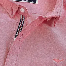 HAMPTONS Embroidered Button-Down Collar Cotton Shirt image 3