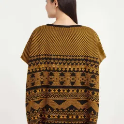 Zink London Brown Printed Shrug image 2