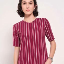 Annabelle by Pantaloons Red Striped Top-picture-22