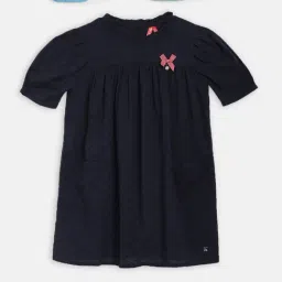 Blue Giraffe Kids Navy Dress-image-44