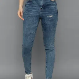 Allen Solly Blue Cotton Mid Rise Jeans-picture-34