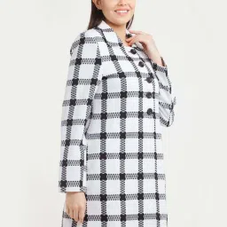 Zink London White Chequered Jacket image 3