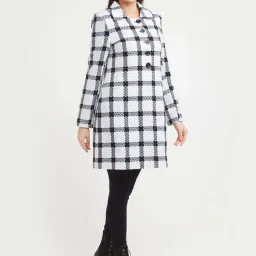 Zink London White Chequered Jacket image 4