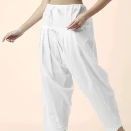 Rangmanch by Pantaloons White Cotton Salwar image 3