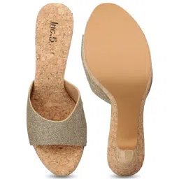 Inc.5 Women's Antique Gold Casual Stilettos image 4