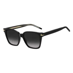Hugo Boss Dark Grey Rectangular UV Protected Sunglasses for Women-image-76