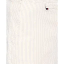 Louis Philippe Sport Cream Striped Chino Shorts image 4