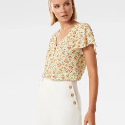 Forever New Multicolor Floral Print Top image 3