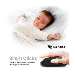 Portronics POR-1737 Toad 27 Wireless Mouse, 2.4 GHz with USB Nano Dongle (Black) image 3