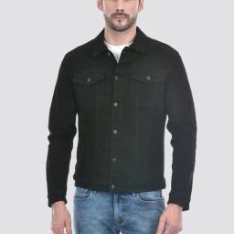 Numero Uno Black Regular Fit Denim Jacket-picture-9