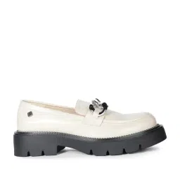 Bata Women's White Loafers-picture-35