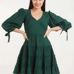 Zink London Green A-Line Dress image 1