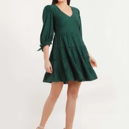 Zink London Green A-Line Dress image 4