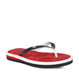 Carlton London Women's Black & Red Flip Flops image 3