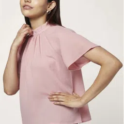 Annabelle by Pantaloons Dusty Pink Regular Fit Top image 3