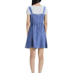 MIXXO Indigo Regular Fit Denim Mini Dress image 2